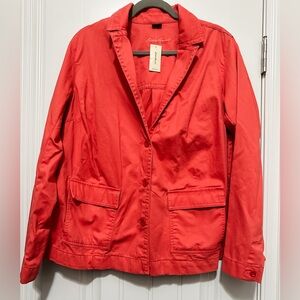 Eddie Bauer Cotton Jacket Legend Wash Size 1X color coral salmon